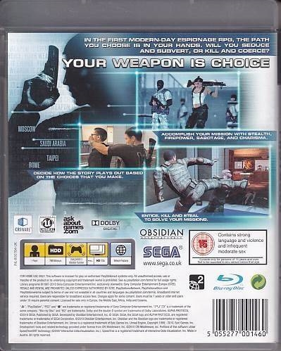 Alpha Protocol - The Espionage RPG - PS3 (B Grade) (Genbrug)